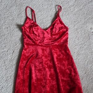 Red Velvet Dress